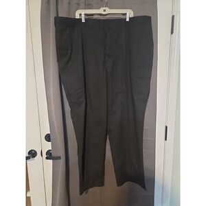 Edwards Classic Fit Pleat Black Dress Pants,‎ Men's 50 UL, Formal Wear Trousers